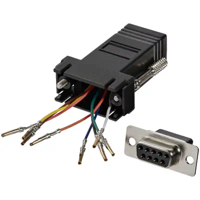 StarTech Adaptateur modulaire DB9 vers RJ45 - F/F - Noir_0