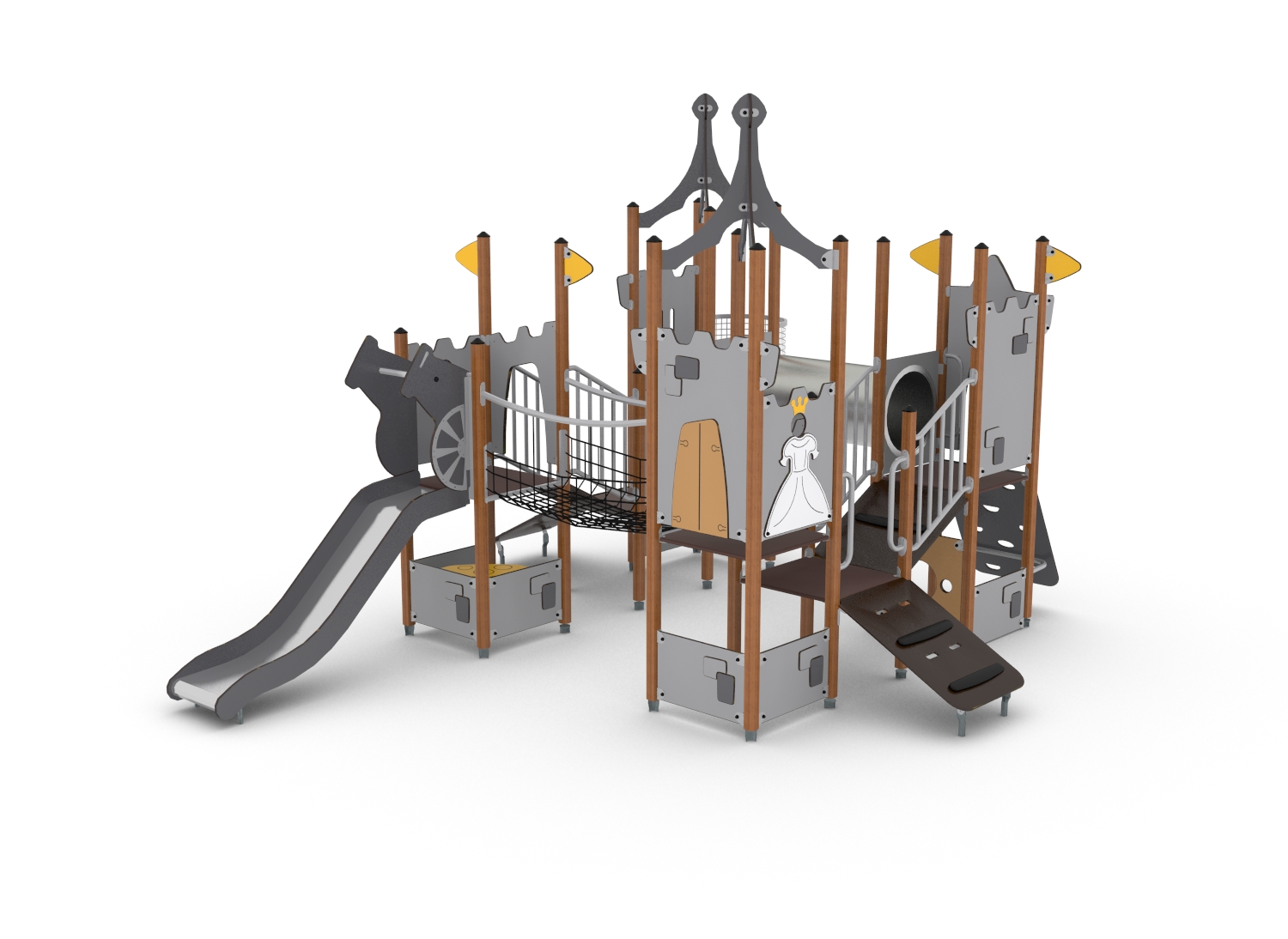 Structure multi-jeux en bois pour enfants 3 à 5 ans - UniMini Edsberg 8055758 - Hags_0