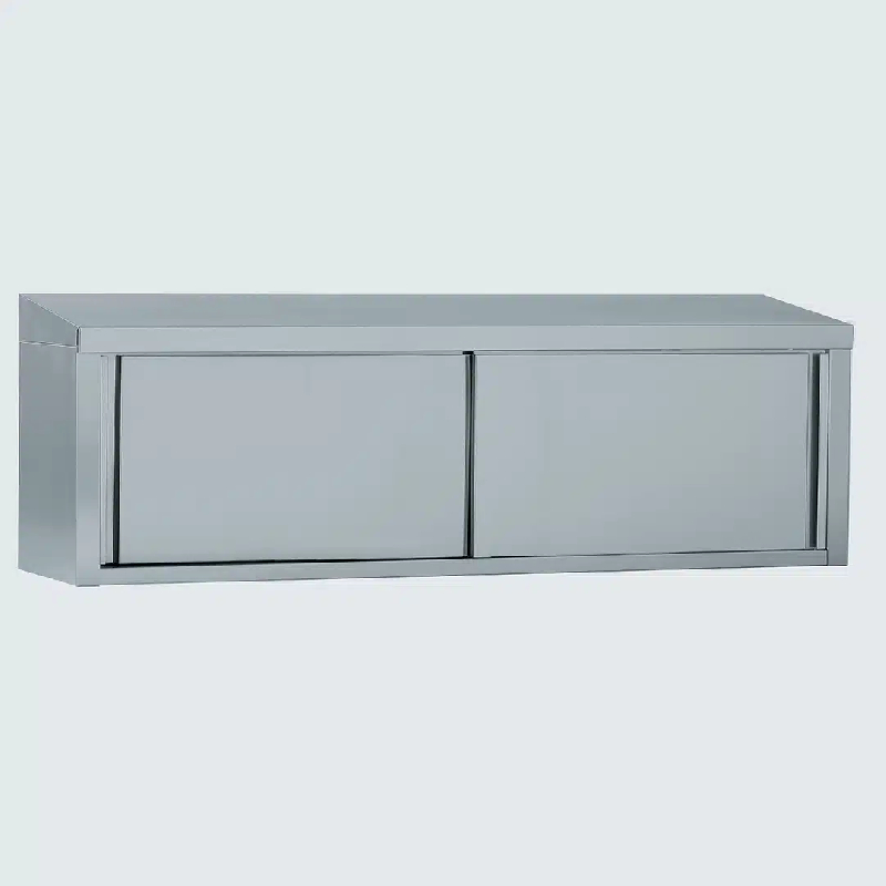 Armoire suspendue avec porte coulissante en acier inoxydable dessus incliné largeur 400 mm (Longueur, mm: 2000 - Réf 803387-44)_0