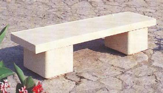 Banquette en béton BT6 - L 180 cm x l 50 cm x H 43 cm - 410 kg - Emrodis_0