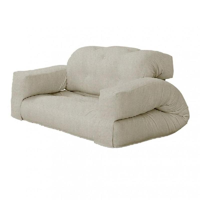 CANAPÉ FUTON STANDARD CONVERTIBLE HIPPO SOFA COULEUR LIN_0