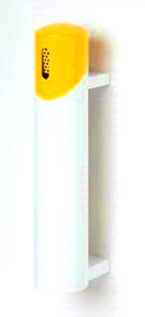 Cendrier mural avec tête amovible sécurisé par clé - acier galvanisé - seau intérieur 1,4L_0