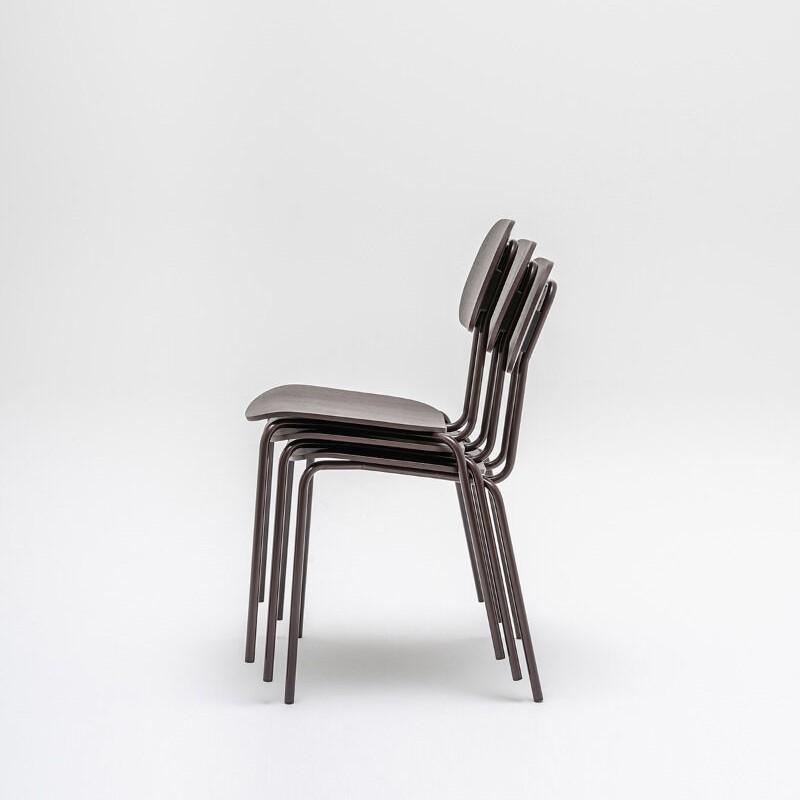 Chaise assise/dossier en bois NEW SCHOOL MDD_0