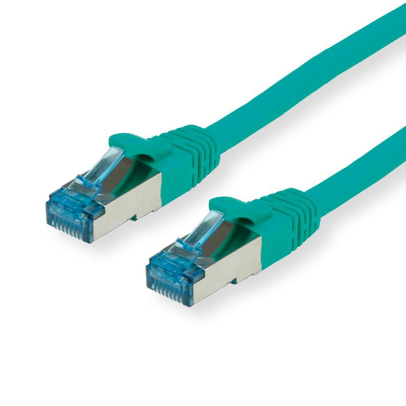 Cordon VALUE Cat.6A (Classe EA) / 10 Gigabit S/FTP, LSOH, vert, 0,3 m_0