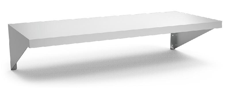 Etagère murale en acier inoxydable avec supports droits Fabricant : Fricosmos. Référence : 910080230 - FRI910080230_0