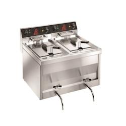 Friteuse électrique à poser 2 bacs - 12 + 12 litres | Sofraca - 92214 - 718603518791_0