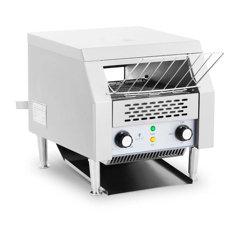 Grille-pain convoyeur 2 200 Watts - 7 vitesses et 3 fonctions - Toaster professionnel en inox pour pain et petits pains - 14_0004963_0