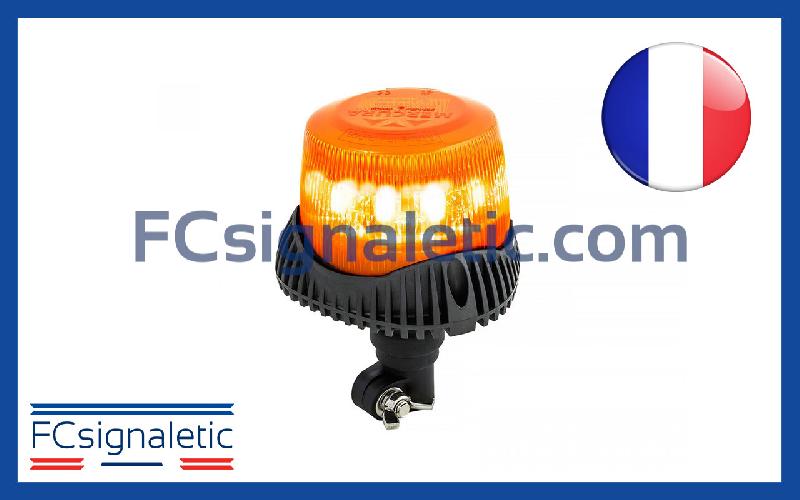 Gyrophare Gyroled M80 orange embase hampe classe 1 STANDBY MERCURA 30582-00_0
