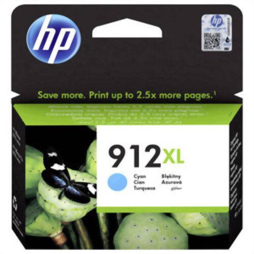 Hp 912xl cartouche encre cyan gd capacité authentique (3yl81ae) hp officejet pro 8010/8020_0