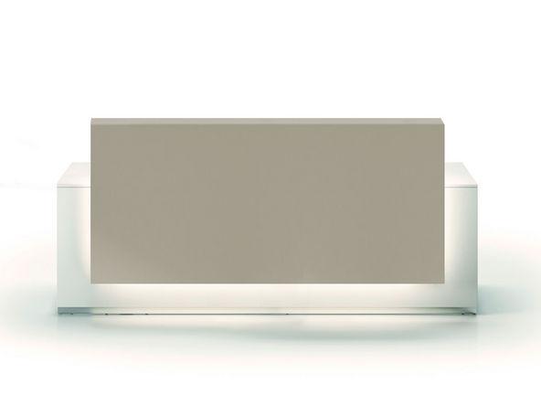 Banque d'accueil avec réhausse bois LED_0