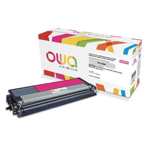 OWA Toner compatible Brother TN-328M - Magenta - Haute capacité - Remanufacturé - 6000 pages_0