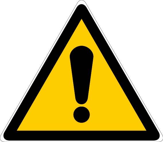 Panneau d'avertissements 100mm danger général - NOVAP - 4180021 - 535486_0