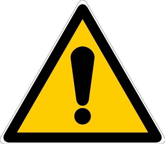 Panneau d'avertissements 100mm danger général - NOVAP - 4180021 - 535486_0