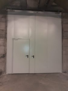 Porte blindée industrielle métallique EUROMAGNUM certifiée CE - sur mesure, 1 ou 2 vantaux, coupe-feu_0