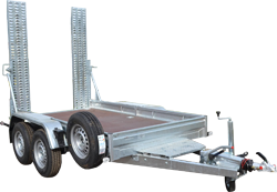 Remorque porte-engins Mil Remorques - 3.5T - 3.5m - 2 essieux - PTAC 3500 kg - avec rampes et roues 185x14C_0