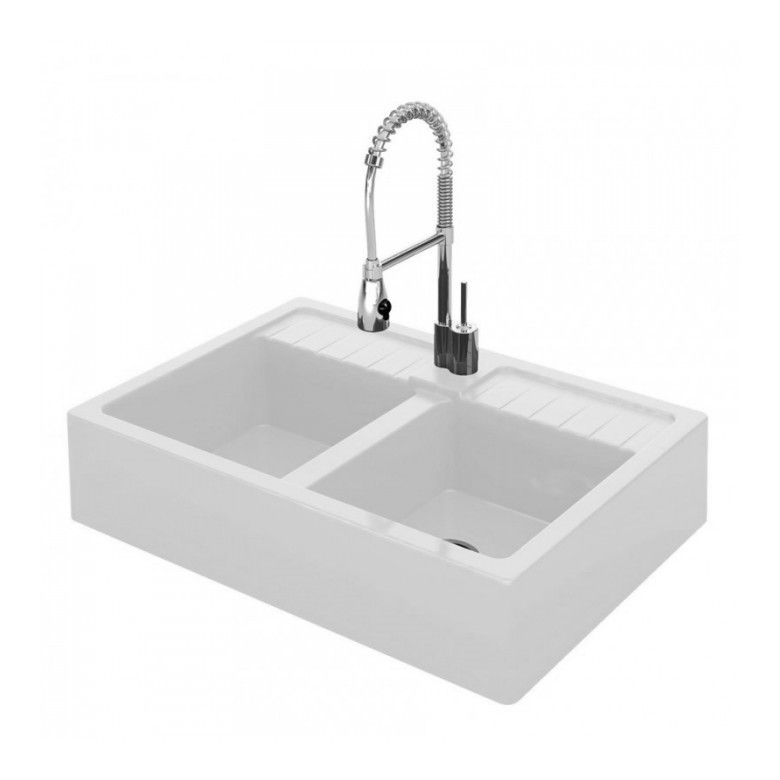 TIMBRE D'OFFICE KAYAK 2 BACS - COULEUR - BLANC - CAREA CUISINE & BAIN