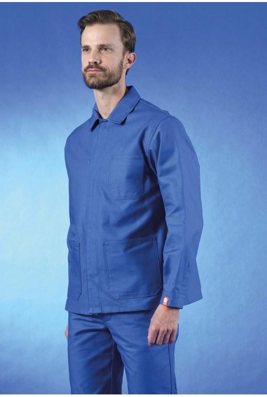Veste de travail à boutons sous patte - Réf. 115*cr4 - 100% coton croisé RETORS SANFOR - 320 gr/m²_0