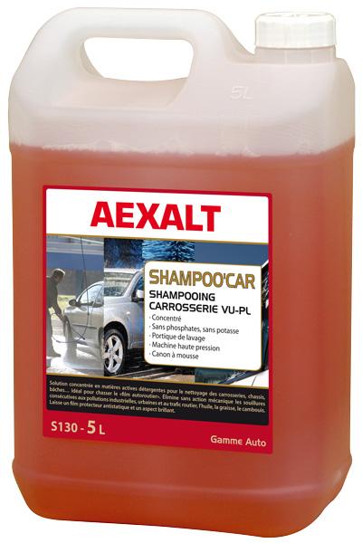 AEXALT SHAMPOO'CAR SHAMPOING CARROSSERIE ANTISTATIQUE VU-PL 5L : S130