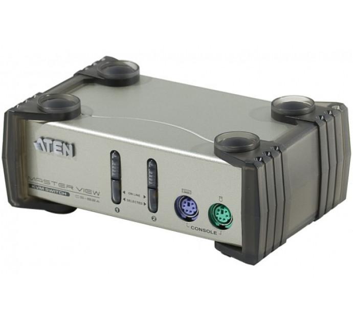 Aten CS82AC Switch KVM - 2 UC PS/2 avec câbles 1,2 m - Résolution 1920 x 1440_0