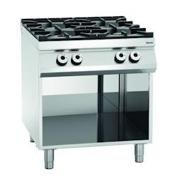 Bartscher Cuisinière à gaz 4 feux 800 x 900 x 950 mm - 2951131_0