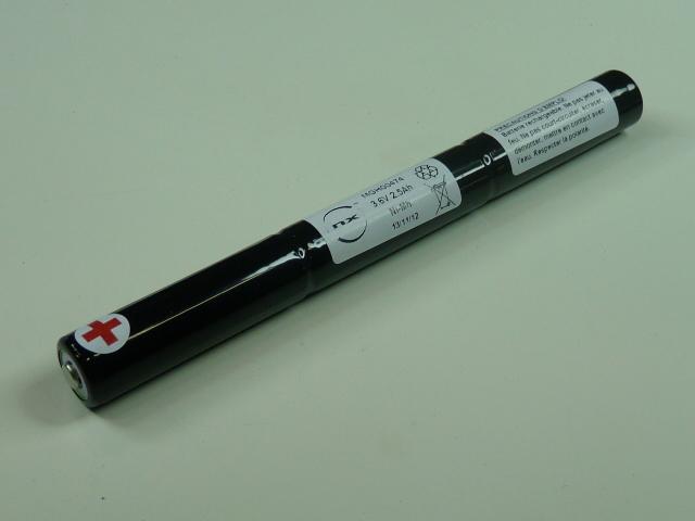 Batterie industrielle Nimh 3x AA NX 3S1P ST4 - 3.6V 2500mAh - Marque NX_0