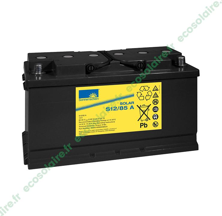 BATTERIE SONNENSCHEIN SOLAR S12/85  85AH 12V 2 COLLIERS + 2 CAPUCHONS_0