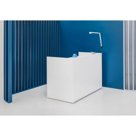 Comptoir de magasin - hauteur 109 cm - disponible en blanc, chêne et noyer_0