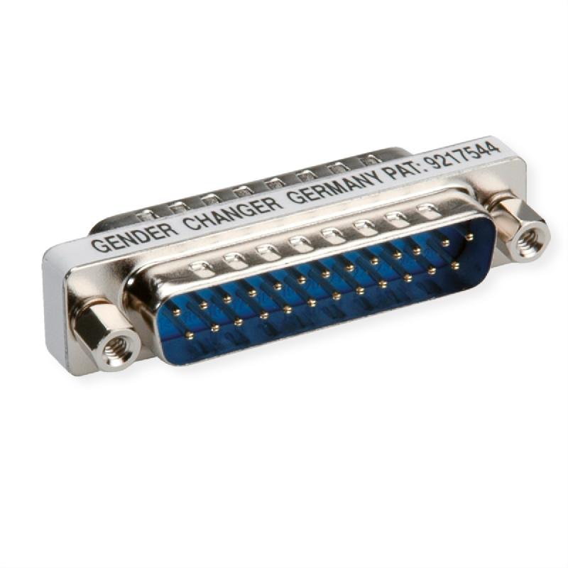 Connecteur mâle/mâle 25 pôles - Mini changeur de genre ROLINE - DB-25 D-Sub argent_0