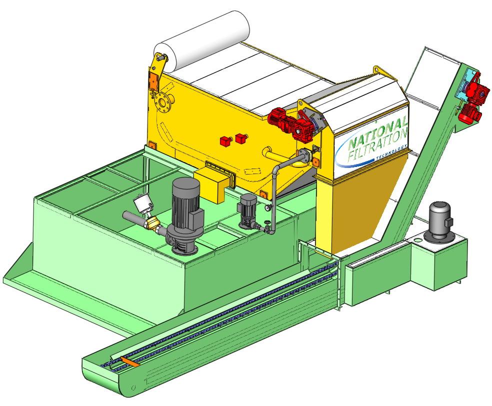 Filtre hydrostatique pour effluents industriels et fluides d’usinage - 250 à 2700 l/min_0