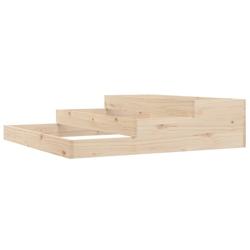 Helloshop26 - Jardinière bac lit surélevé plantes fleurs terrasse jardin 107 x 107 x 27 cm bois massif de pin marron 02_0037293 - 3000213830200_0