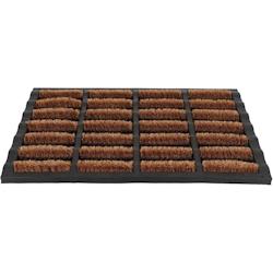 Paillasson caoutchouc et brosses dures en fibres de coco Esschert Design - marron 8714982201837_0
