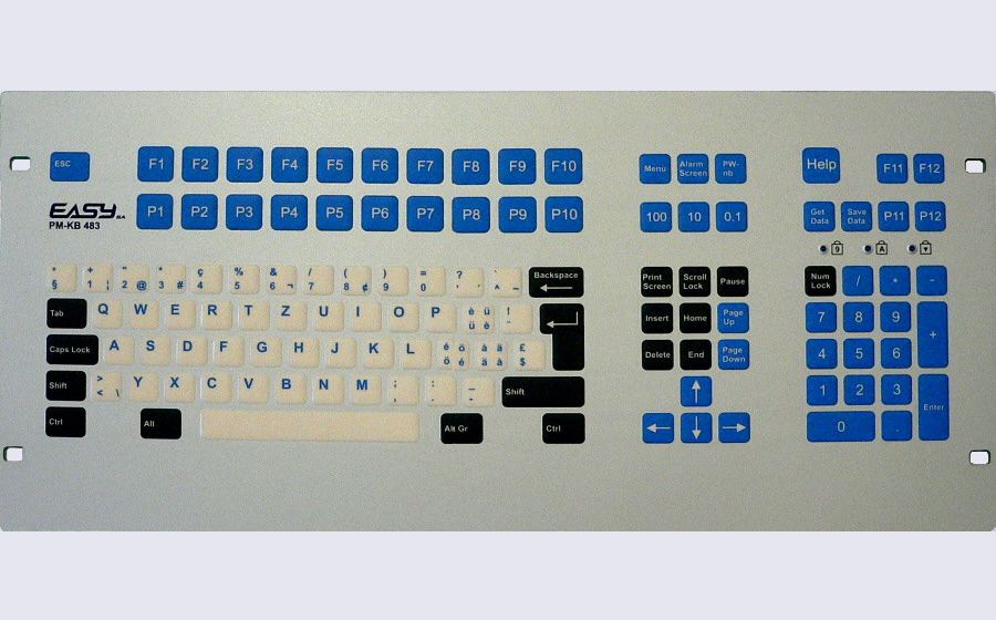 Pm-kb 483 - pupitre de commande - Easysa - 483 x 221.4 mm - 123 touches à faible course et 20 softkeys_0