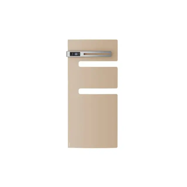 Radiateur sèche-serviettes connecté Serenis avec soufflerie mât gauche 1500W Beige - Atlantic - 850597_0