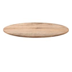 Restootab - Plateau Ø90 decor tanin naturel - marron Bois manufacturé PL-R90M-TAN.NAT_0