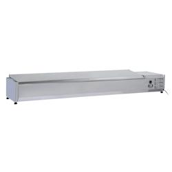 Saladette à poser 9 x GN 1/3 avec couvercle CSAP913C Casselin - gris CSAP913C_0