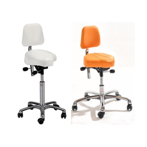 Siège selle professionnel GAMMA - Avec dossier - Rembourrage en mousse injectée - Conforme EN 1335 - Fabriqué au Danemark_0