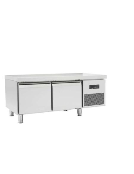 Soubassement réfrigéré positif 2 portes - SBRP2P6-1420 - Inox AISI304 - 136L - Fabriqué en Italie_0