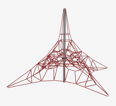 Structure pour aire de jeu Spider-Net 6 JR06 - Filets tridimensionnels en acier inoxydable et corde anti-vandalisme_0