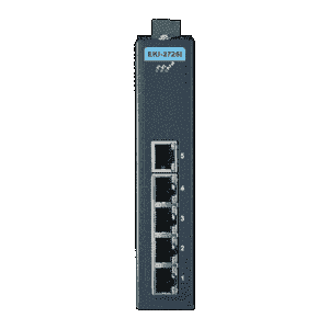 Switch Rail DIN industriel 5 ports Ethernet Gigabit -40°C +70°C en boîtier métallique et alimentation redondante - Référence: EKI-2725I-CE_0