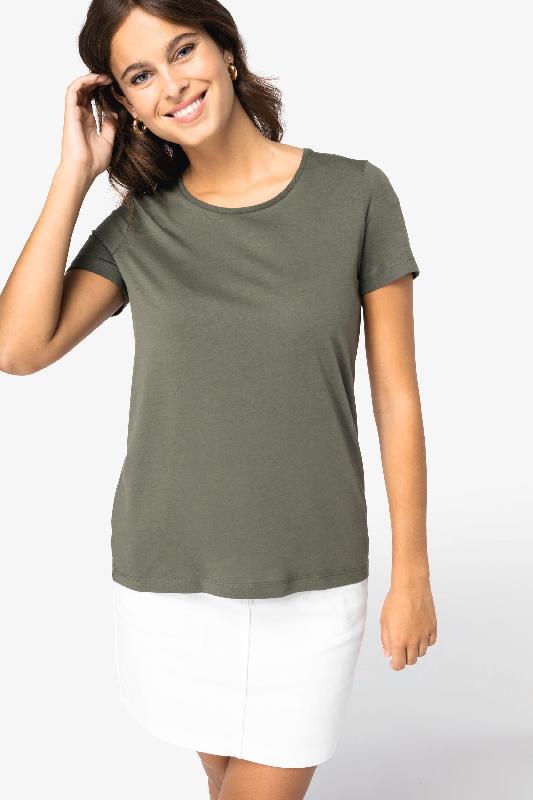 T-shirt écoresponsable en modal pour femme - Réf: NS322 - Native Spirit - 60% coton biologique et 40% modal TENCEL_0