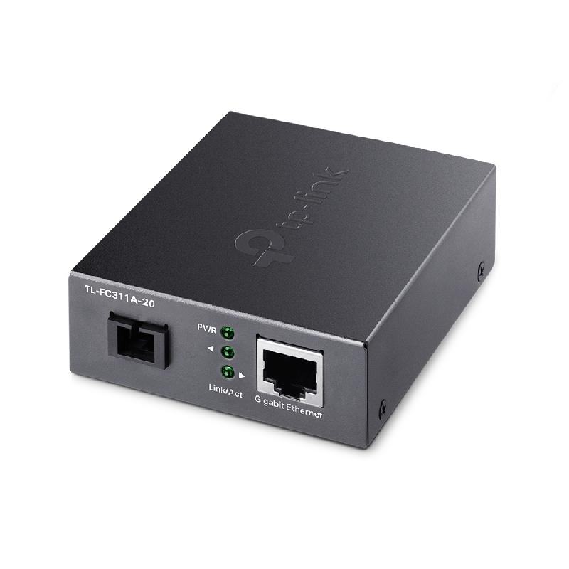 TP-Link TL-FC311A-20 convertisseur de support réseau 1000 Mbit/s 1550 nm Monomode Noir_0