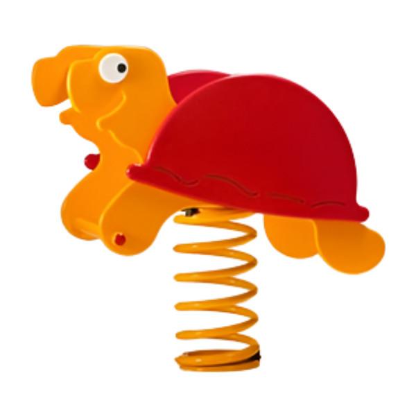 Jeu sur ressort tortue - 2 à 12 ans - Certifié EN 1176 - Polyéthylène résistant aux UV_0