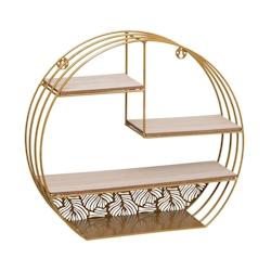 Atmosphera Etagère murale en Métal Doré 39 x 36 cm - doré 3560233812353_0