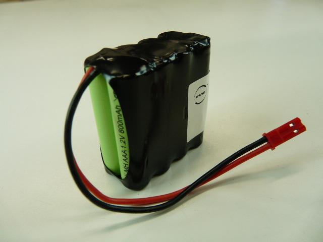 BATTERIE NIMH 8X AAA 8S1P ST2 9.6V 800MAH MOLEX_0