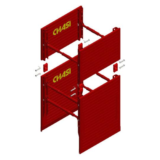 Caisson VB60 en acier avec vérins - ouverture de 0,99m à 1,33m - panneaux homologués 3,7m de profondeur_0