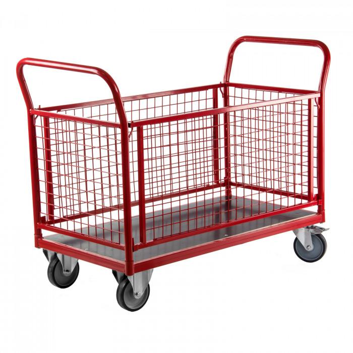 Chariot de transport modulable avec parois grillagées_0