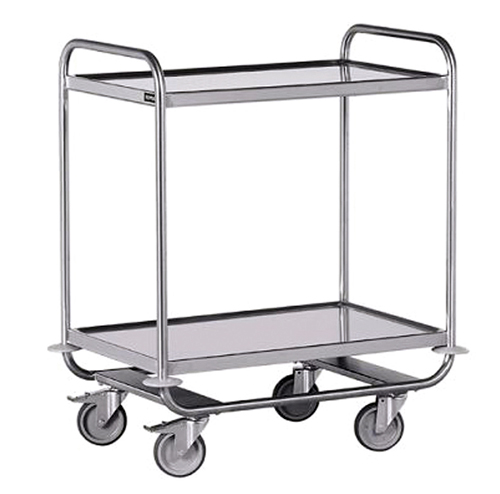 Chariot inox 2 plateaux BIOLAB - Réf TR 35100_0
