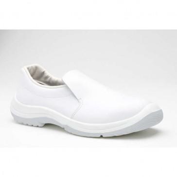 Chaussure de sécurité basse S2 SRC blanche ODET P41 - semelle bi-densité BPU, embout acier large_0