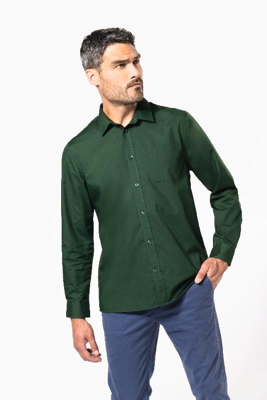 Chemise popeline polycoton homme - Kariban - entretien facile - Réf: K545_0