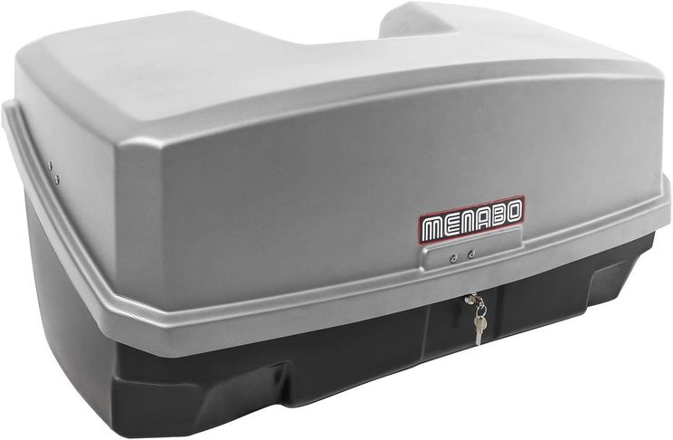 Coffre sur Attelage 300L Universel - Charge max 30 Kgs - Menabo Nekkar Silver_0